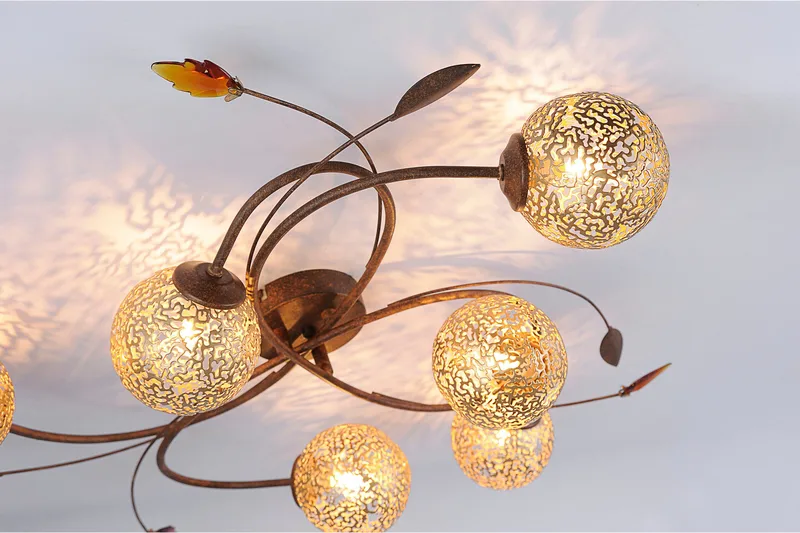 Sheree Plafond Blad - Oransje - Belysning - Innendørsbelysning & Lamper - Taklampe - Plafondlampe