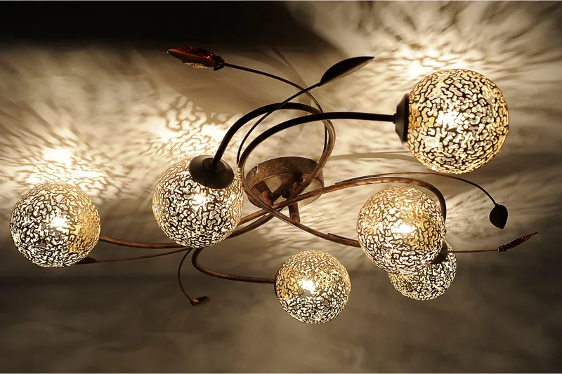 Sheree Plafond Blad - Oransje - Belysning - Innendørsbelysning & Lamper - Taklampe - Plafondlampe