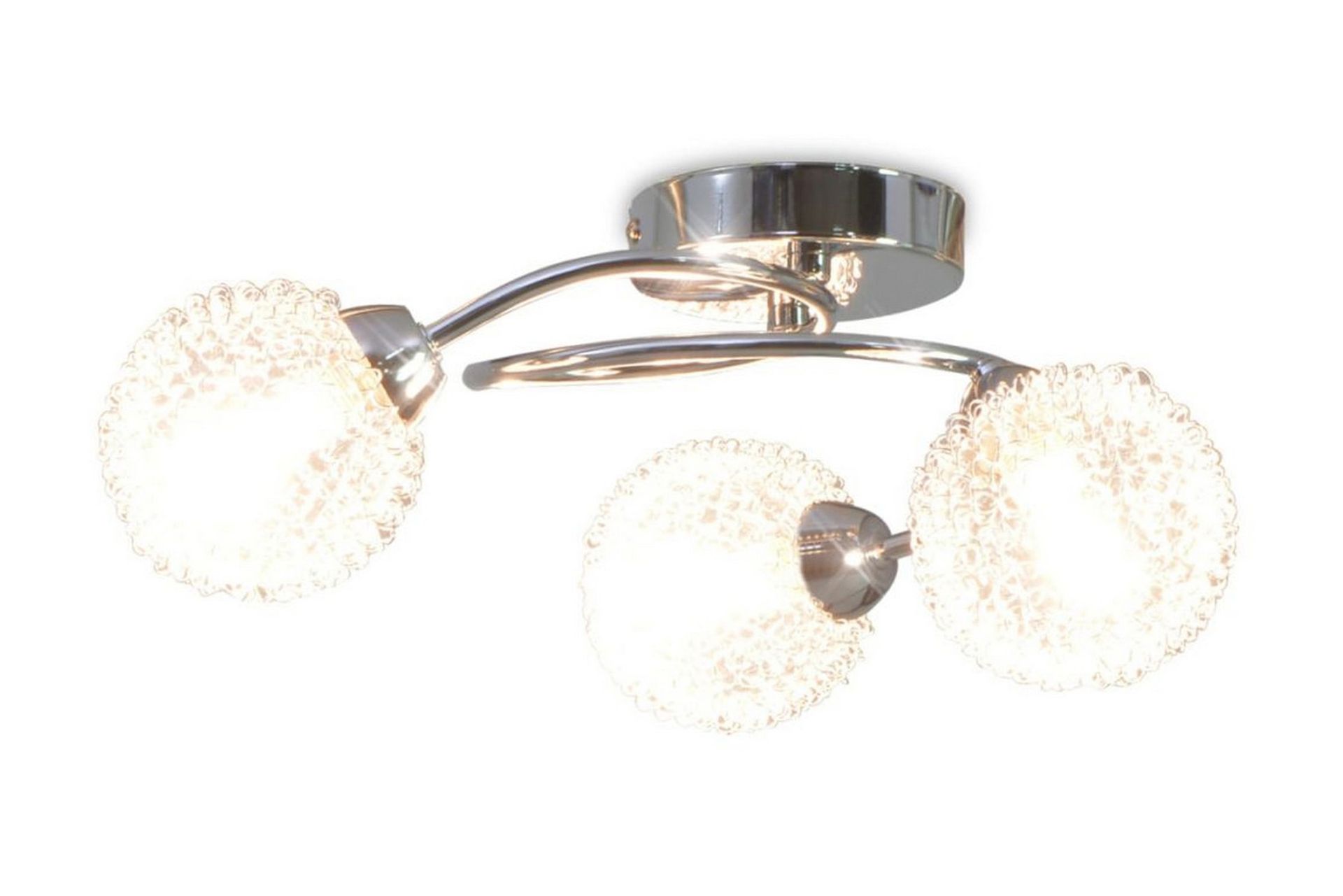Taklampe for 3 G9-prer 120 W - Hvit - Belysning - Innendørsbelysning & Lamper - Taklampe - Plafondlampe