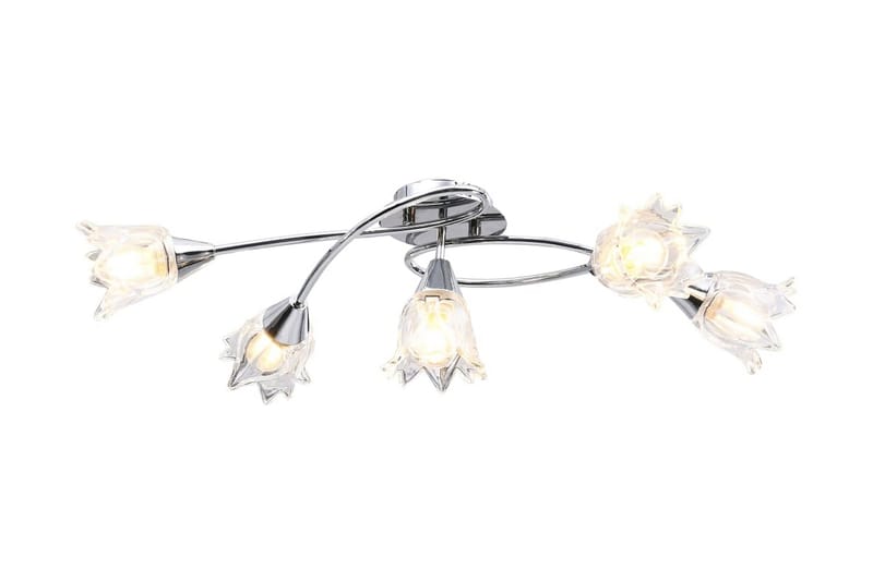 Taklampe gjennomsiktige glasskjermer for 5 E14 lyspærer - Belysning - Innendørsbelysning & Lamper - Taklampe - Plafondlampe