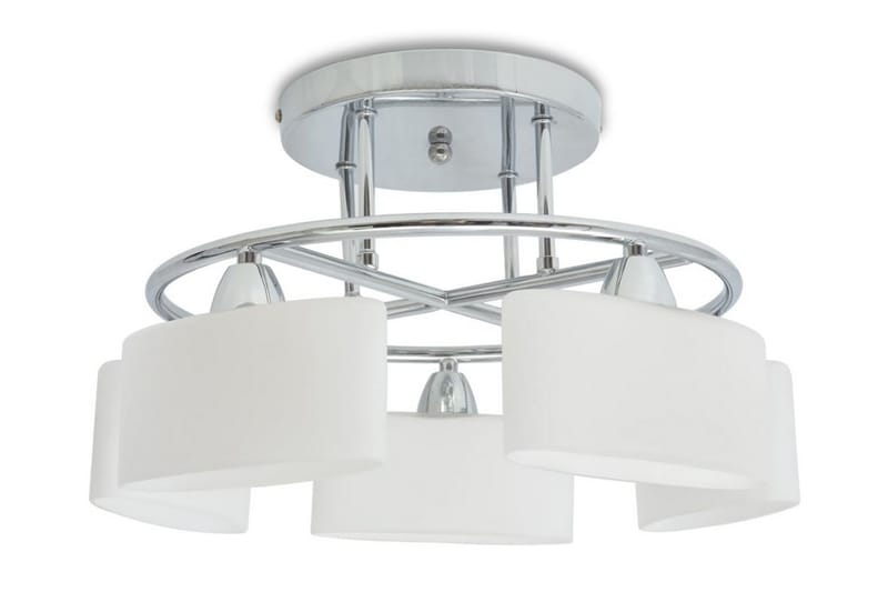 Taklampe m. ellipseformede glasskjermer for 5 E14-prer 200W - Belysning - Innendørsbelysning & Lamper - Taklampe - Plafondlampe