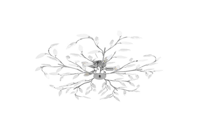 Taklampe med akrylblader & armer for 5 E14-lyspærer hvit - Belysning - Innendørsbelysning & Lamper - Taklampe - Plafondlampe