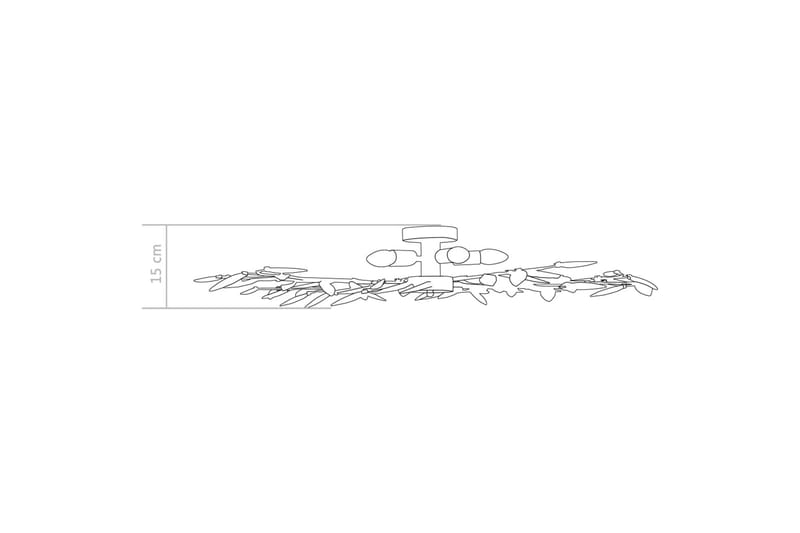 Taklampe med akrylblader & armer for 5 E14-lyspærer lilla - Belysning - Innendørsbelysning & Lamper - Taklampe - Plafondlampe