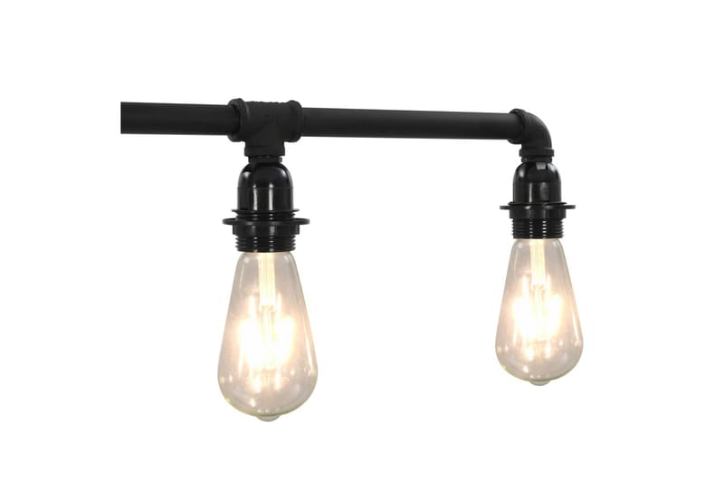 Taklampe svart 5 x E27 lysprer - Svart - Plafondlampe - Stuelampe - Soveromslampe