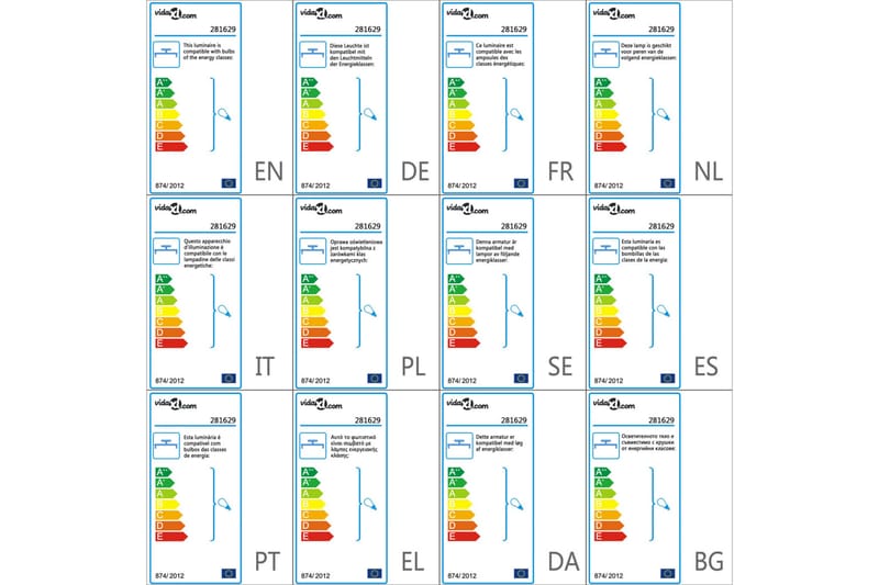 Taklampe svart 5 x E27 lysprer - Svart - Belysning - Innendørsbelysning & Lamper - Taklampe - Plafondlampe