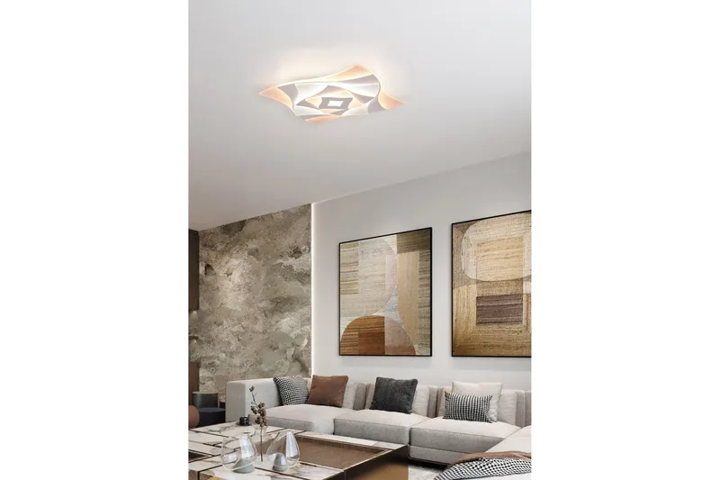 Trio Lighting Akita LED plafond matt hvit - Belysning - Innendørsbelysning & Lamper - Taklampe - Plafondlampe