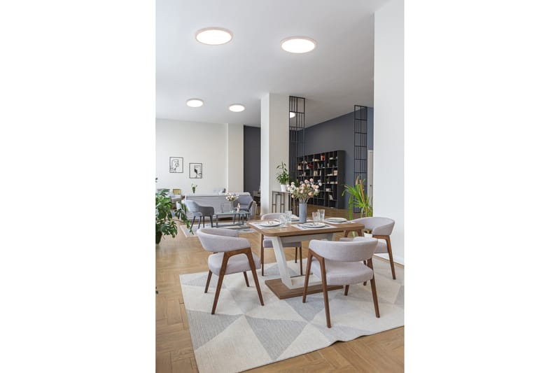 Trio Lighting Aureo LED plafond 40 cm matt hvit RGB - Belysning - Innendørsbelysning & Lamper - Taklampe - Plafondlampe