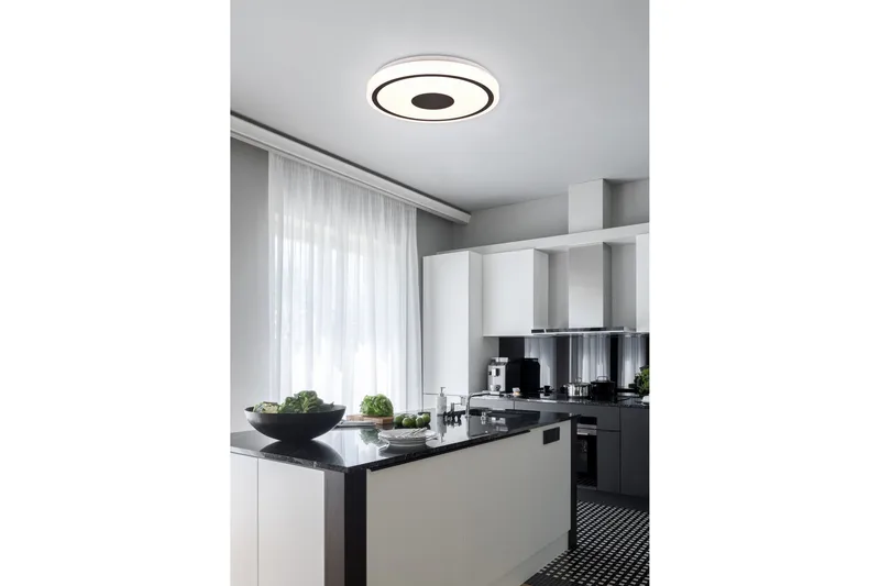 Trio Lighting Bunda LED Plafond 34 cm matt svart - Belysning - Innendørsbelysning & Lamper - Taklampe - Plafondlampe