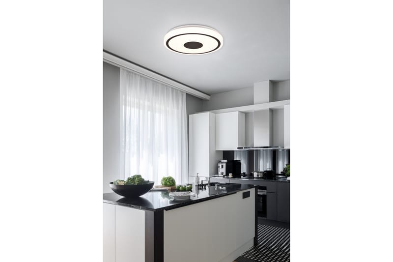 Trio Lighting Bunda LED Plafond 34 cm matt svart - Belysning - Innendørsbelysning & Lamper - Taklampe - Plafondlampe