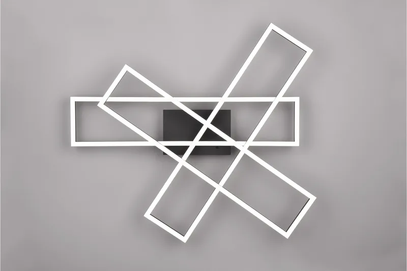 Trio Lighting Corso LED Taklampe Matt Svart - Belysning - Innendørsbelysning & Lamper - Taklampe - Plafondlampe