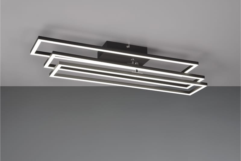Trio Lighting Corso LED Taklampe Matt Svart - Belysning - Innendørsbelysning & Lamper - Taklampe - Plafondlampe