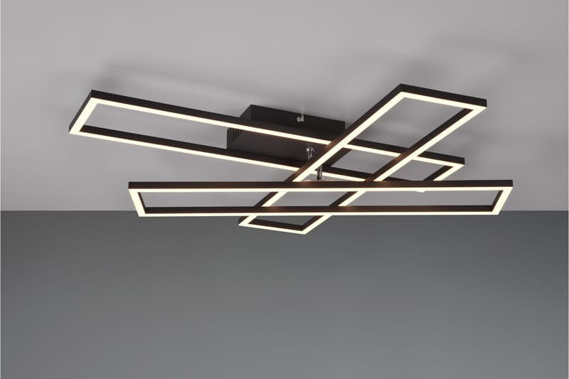 Trio Lighting Corso LED Taklampe Matt Svart - Belysning - Innendørsbelysning & Lamper - Taklampe - Plafondlampe
