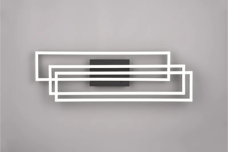 Trio Lighting Corso LED Taklampe Matt Svart - Belysning - Innendørsbelysning & Lamper - Taklampe - Plafondlampe