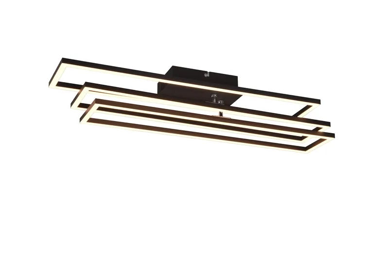 Trio Lighting Corso LED Taklampe Matt Svart - Belysning - Innendørsbelysning & Lamper - Taklampe - Plafondlampe