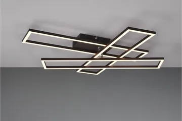 Trio Lighting Corso LED Taklampe Matt Svart - Belysning - Innendørsbelysning & Lamper - Taklampe - Plafondlampe
