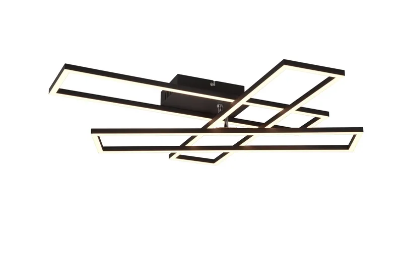 Trio Lighting Corso LED Taklampe Matt Svart - Belysning - Innendørsbelysning & Lamper - Taklampe - Plafondlampe