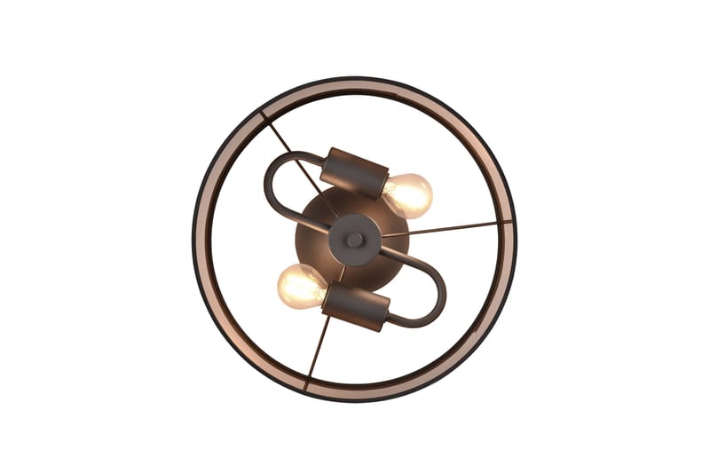 Trio Lighting Davos plafond 30 cm 2xE14 matt svart/greige - Belysning - Innendørsbelysning & Lamper - Taklampe - Plafondlampe