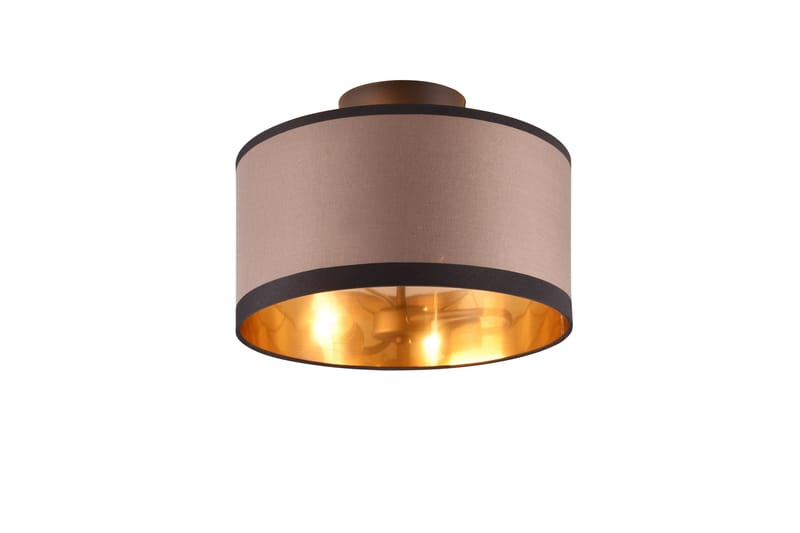 Trio Lighting Davos plafond 30 cm 2xE14 matt svart/greige, undefined