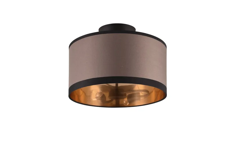 Trio Lighting Davos plafond 30 cm 2xE14 matt svart/greige - Belysning - Innendørsbelysning & Lamper - Taklampe - Plafondlampe