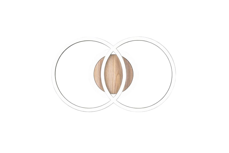 Trio Lighting Giro LED taklampe rund matt svart/tre - Belysning - Innendørsbelysning & Lamper - Taklampe - Plafondlampe