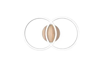 Trio Lighting Giro LED taklampe rund matt svart/tre - Belysning - Innendørsbelysning & Lamper - Taklampe - Plafondlampe