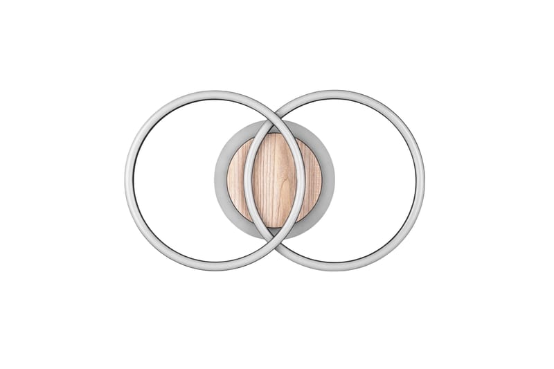 Trio Lighting Giro LED taklampe rund matt svart/tre - Belysning - Innendørsbelysning & Lamper - Taklampe - Plafondlampe