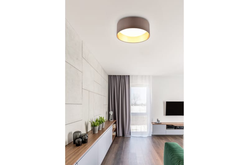 Trio Lighting Locarno LED plafond 28 cm greige - Belysning - Innendørsbelysning & Lamper - Taklampe - Plafondlampe