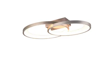Trio Lighting Malaga LED Taklampe Børstet Stål - Belysning - Innendørsbelysning & Lamper - Taklampe - Plafondlampe
