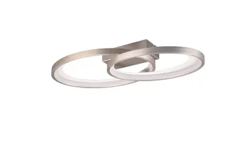 Trio Lighting Malaga LED Taklampe Børstet Stål - Belysning - Innendørsbelysning & Lamper - Taklampe - Plafondlampe
