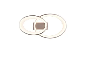 Trio Lighting Malaga LED Taklampe Børstet Stål - Belysning - Innendørsbelysning & Lamper - Taklampe - Plafondlampe