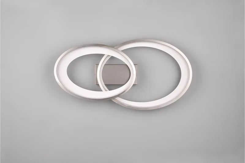 Trio Lighting Malaga LED Taklampe Børstet Stål - Belysning - Innendørsbelysning & Lamper - Taklampe - Plafondlampe