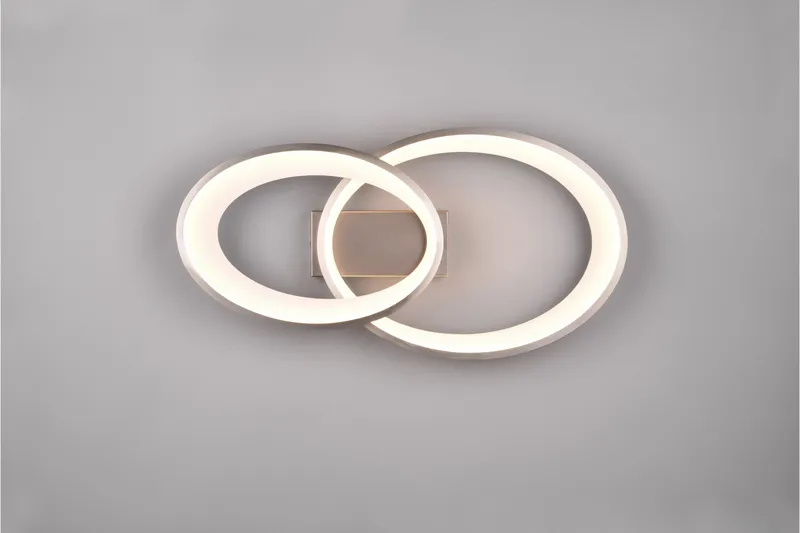 Trio Lighting Malaga LED Taklampe Børstet Stål - Belysning - Innendørsbelysning & Lamper - Taklampe - Plafondlampe