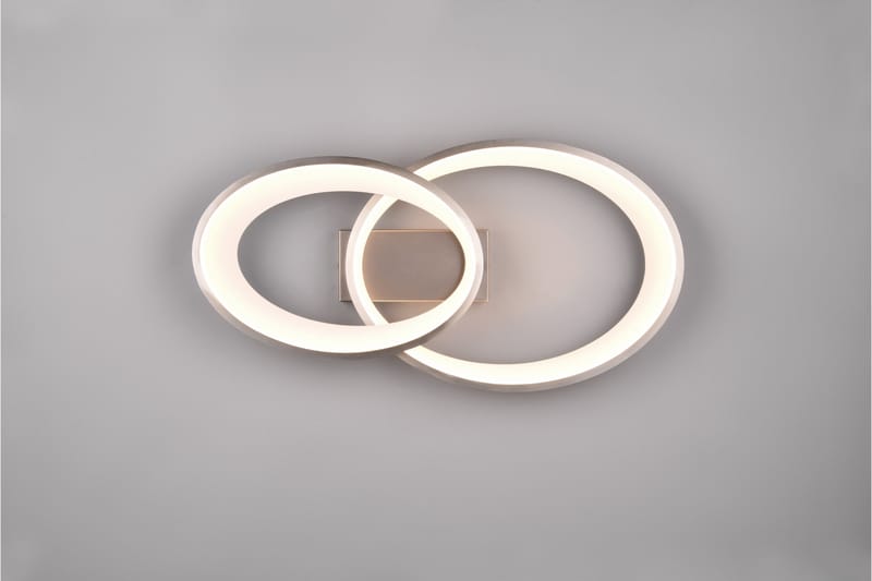 Trio Lighting Malaga LED Taklampe Børstet Stål - Belysning - Innendørsbelysning & Lamper - Taklampe - Plafondlampe