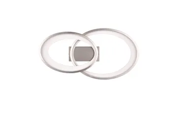 Trio Lighting Malaga LED Taklampe Børstet Stål - Belysning - Innendørsbelysning & Lamper - Taklampe - Plafondlampe