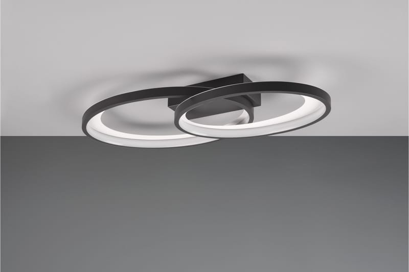 Trio Lighting Malaga LED Plafond matt svart - Belysning - Innendørsbelysning & Lamper - Taklampe - Plafondlampe