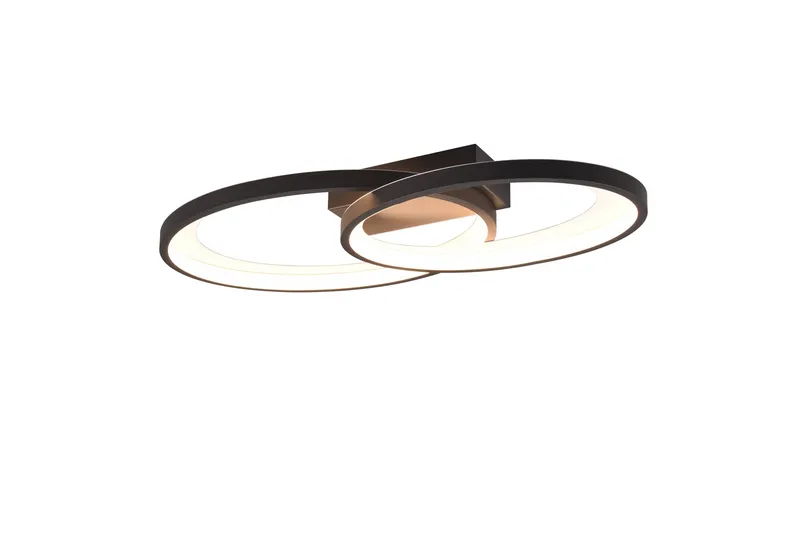 Trio Lighting Malaga LED Plafond matt svart - Belysning - Innendørsbelysning & Lamper - Taklampe - Plafondlampe