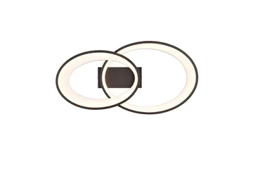 Trio Lighting Malaga LED Plafond matt svart - Belysning - Innendørsbelysning & Lamper - Taklampe - Plafondlampe