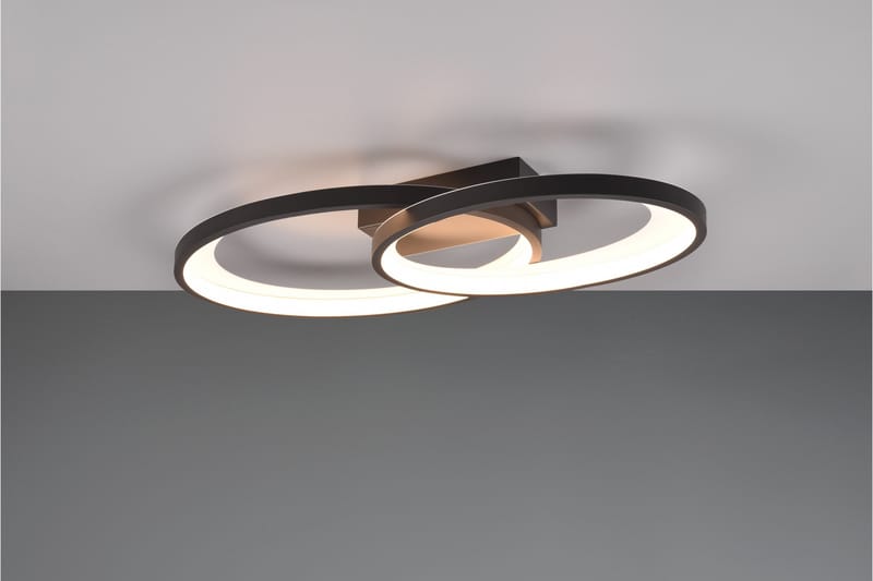 Trio Lighting Malaga LED Plafond matt svart - Belysning - Innendørsbelysning & Lamper - Taklampe - Plafondlampe