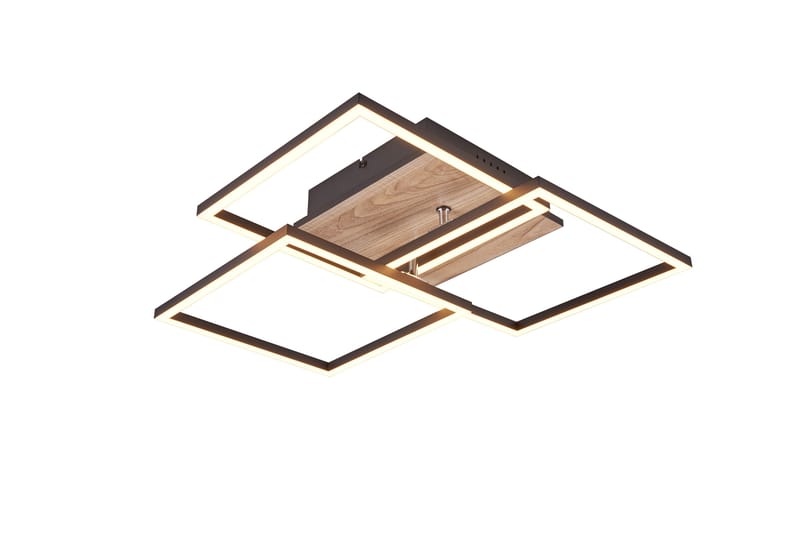 Trio Lighting Mobile LED Taklampe Matt Svart/Tre - Belysning - Innendørsbelysning & Lamper - Taklampe - Plafondlampe