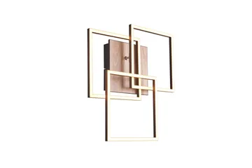 Trio Lighting Mobile LED Taklampe Matt Svart/Tre - Belysning - Innendørsbelysning & Lamper - Taklampe - Plafondlampe