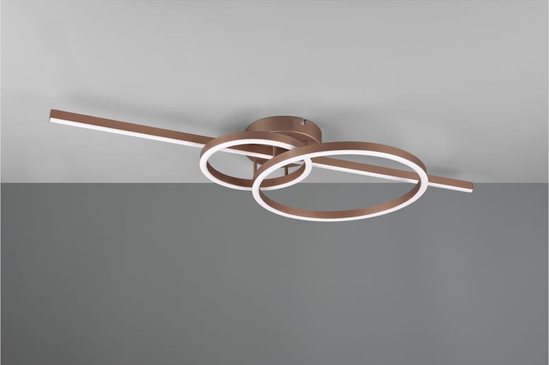 Trio Lighting Montilla LED plafond kaffe brun - Belysning - Innendørsbelysning & Lamper - Taklampe - Plafondlampe