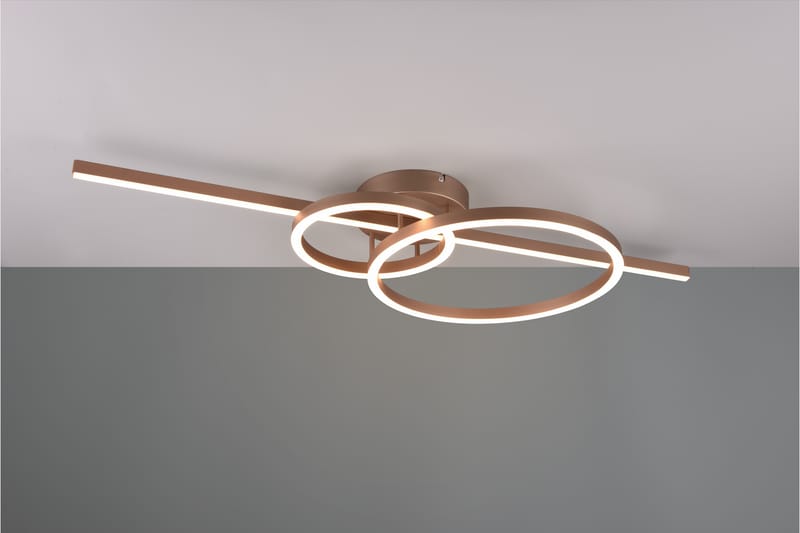 Trio Lighting Montilla LED plafond kaffe brun - Belysning - Innendørsbelysning & Lamper - Taklampe - Plafondlampe