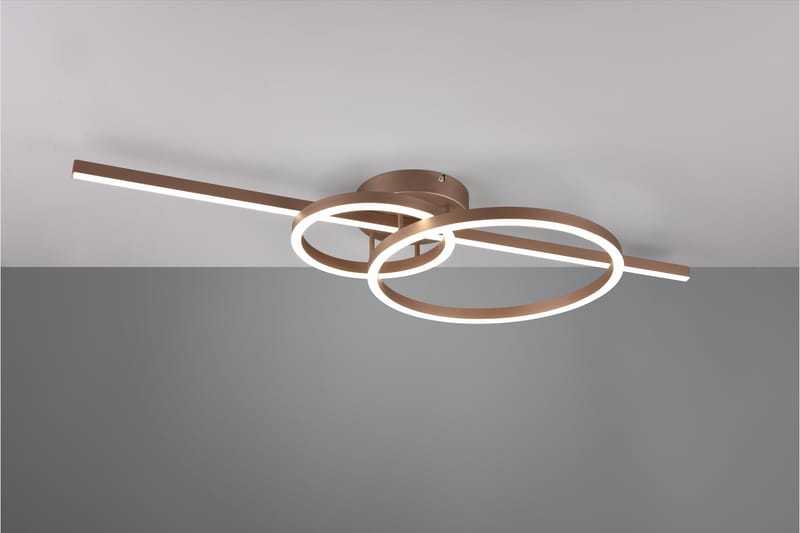 Trio Lighting Montilla LED plafond kaffe brun - Belysning - Innendørsbelysning & Lamper - Taklampe - Plafondlampe