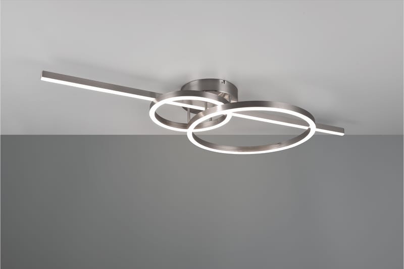 Trio Lighting Montilla LED Plafond Børstet Stål - Belysning - Innendørsbelysning & Lamper - Taklampe - Plafondlampe