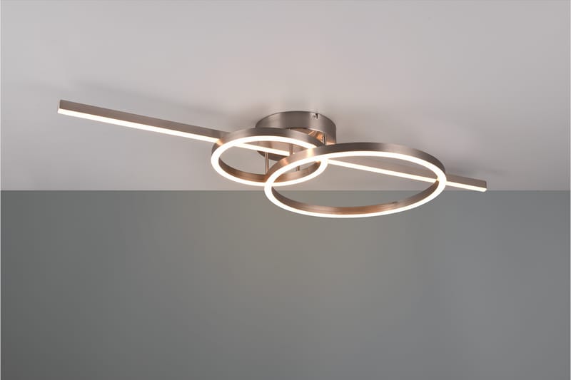 Trio Lighting Montilla LED Plafond Børstet Stål - Belysning - Innendørsbelysning & Lamper - Taklampe - Plafondlampe
