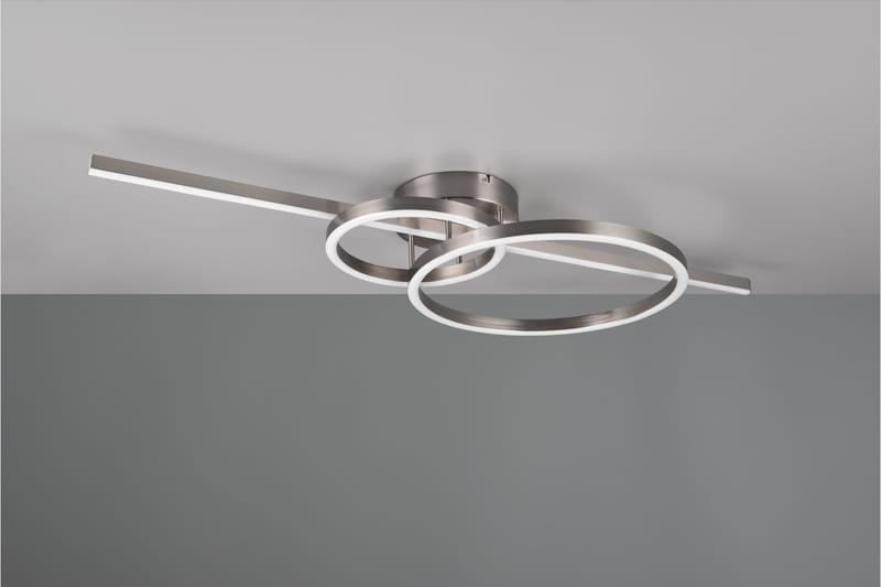 Trio Lighting Montilla LED Plafond Børstet Stål - Belysning - Innendørsbelysning & Lamper - Taklampe - Plafondlampe