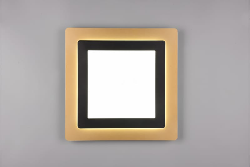 Trio Lighting Morgan LED Taklampe 45x45 cm Matt Svart/Gull - Belysning - Innendørsbelysning & Lamper - Taklampe - Plafondlampe