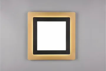 Trio Lighting Morgan LED Taklampe 45x45 cm Matt Svart/Gull - Belysning - Innendørsbelysning & Lamper - Taklampe - Plafondlampe