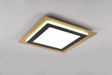 Trio Lighting Morgan LED Taklampe 45x45 cm Matt Svart/Gull - Belysning - Innendørsbelysning & Lamper - Taklampe - Plafondlampe