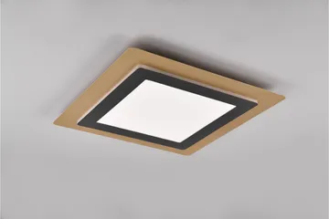 Trio Lighting Morgan LED Taklampe 45x45 cm Matt Svart/Gull - Belysning - Innendørsbelysning & Lamper - Taklampe - Plafondlampe